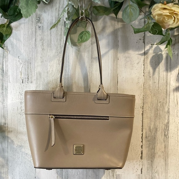 Dooney & Bourke Beacon Zip Tote Taupe - Picture 1 of 16